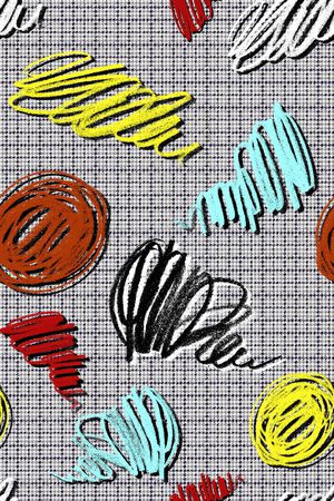 千鸟格印花华亿平台图片