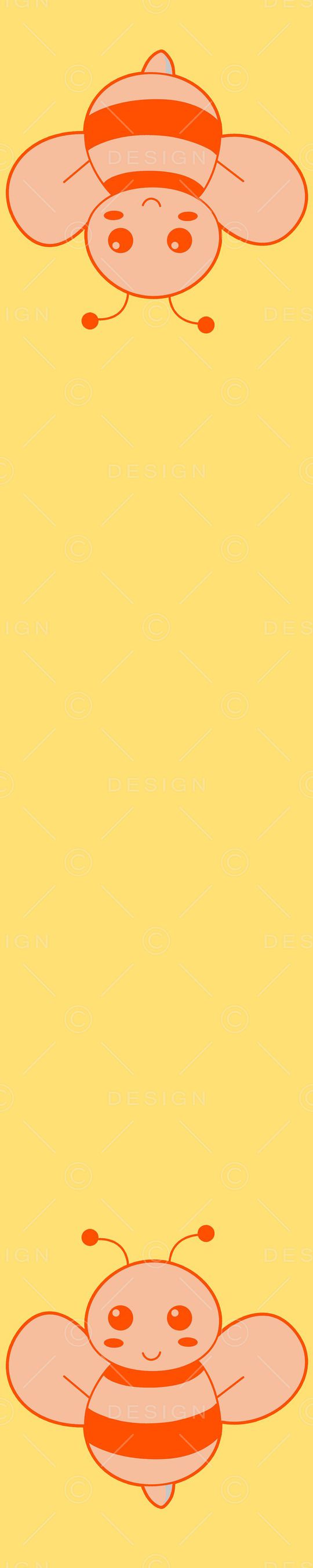 可爱的小蜜蜂印花华亿平台图片