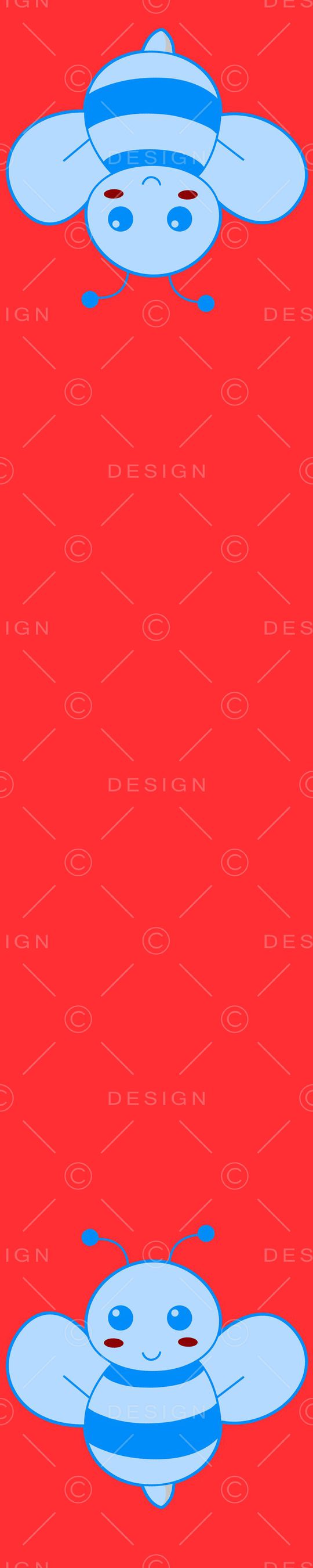 可爱的小蜜蜂印花华亿平台图片