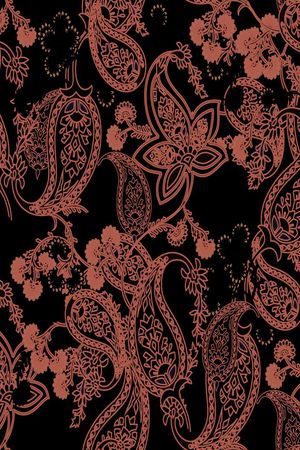 佩斯利男装印花华亿平台图片