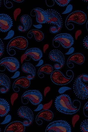 佩斯利男装印花华亿平台图片