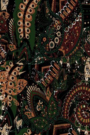 佩斯利男装印花华亿平台图片