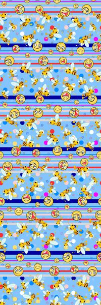 蜜蜂印花华亿平台图片