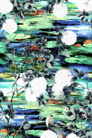 中国风印花华亿平台图片