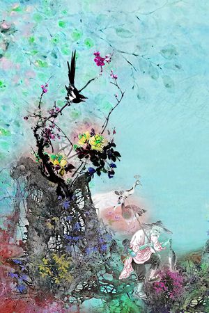 中国风印花华亿平台图片