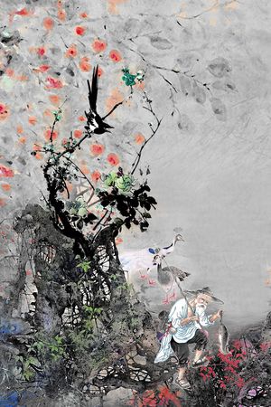 中国风印花华亿平台图片