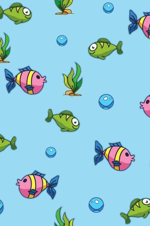 鱼海草球印花华亿平台图片