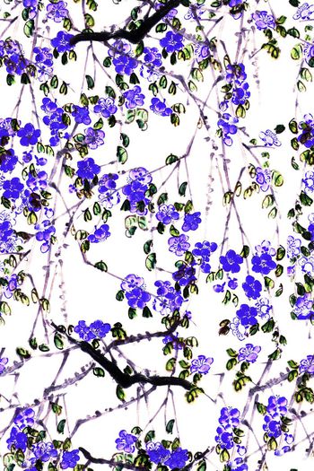 梅花印花华亿平台图片