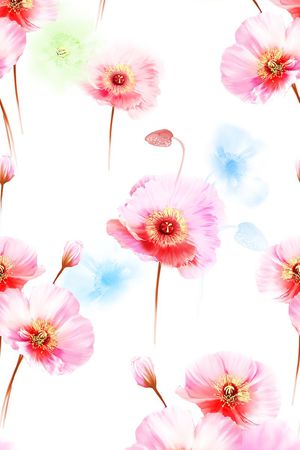 玉兰花印花华亿平台图片