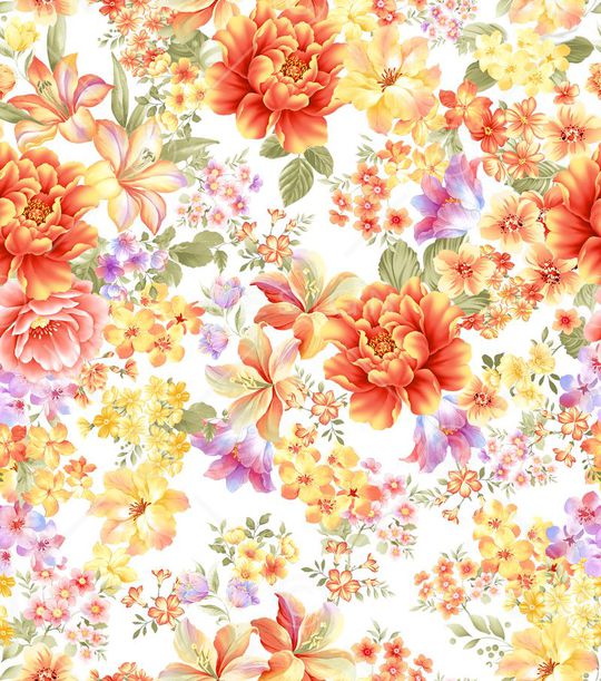 玉兰花印花华亿平台图片