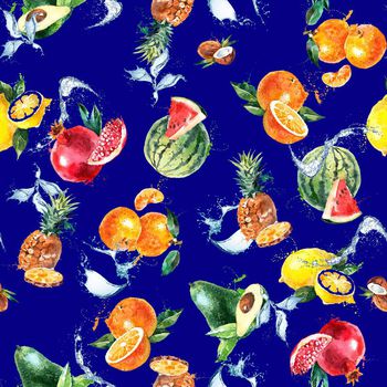 652301-水果水花蓝