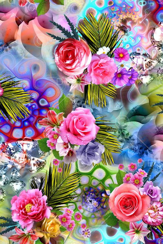 玫瑰印花华亿平台图片