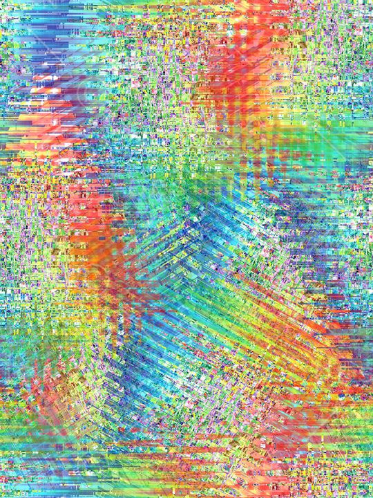 多彩、抽象、几何印花华亿平台图片