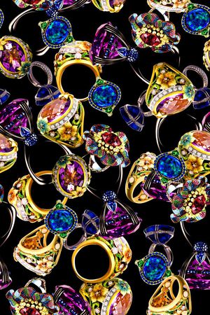 戒指首饰原创印花华亿平台图片