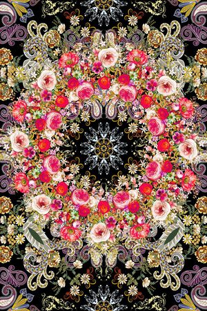 花纹印花华亿平台图片