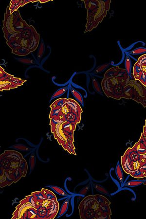 佩斯利男装印花华亿平台图片