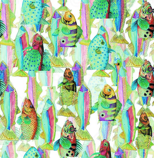 海洋生物印花华亿平台图片