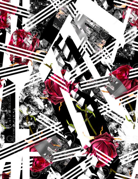 几何印花华亿平台图片