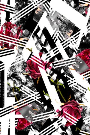 几何印花华亿平台图片