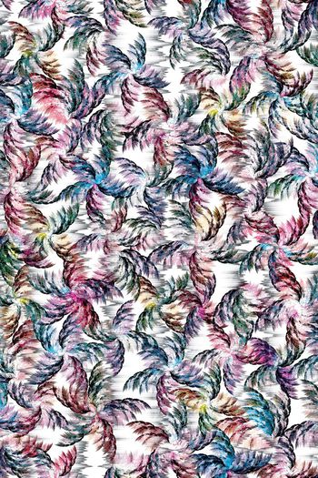 抽象羽毛印花华亿平台图片