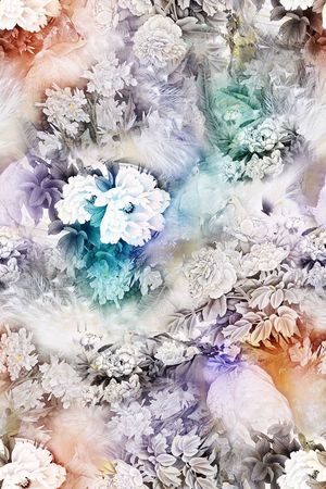 花鸟印花华亿平台图片