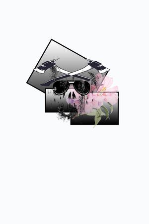 骷髅头印花华亿平台图片