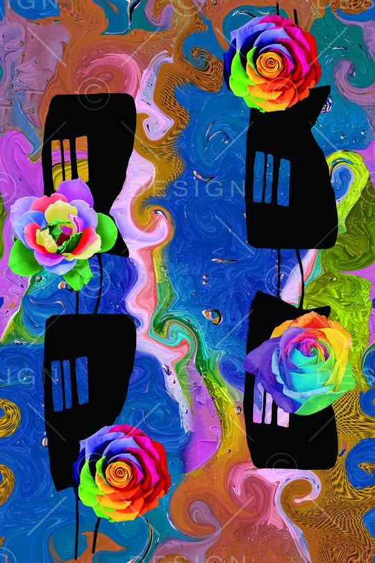 复古印花华亿平台图片