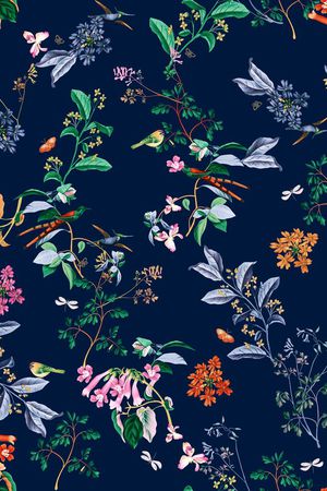 数码花卉印花华亿平台图片