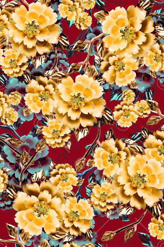 女装。花卉印花华亿平台图片