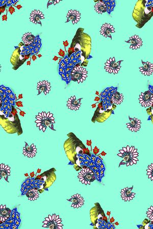 流行时尚印花华亿平台图片