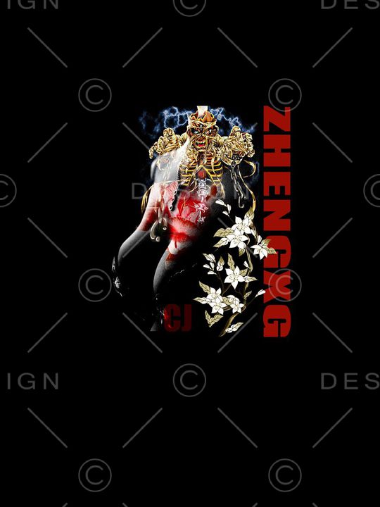 时尚抽象男装T恤定位印花印花华亿平台图片