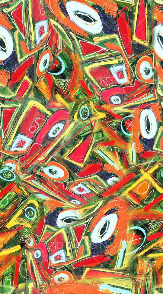 抽象印花华亿平台图片