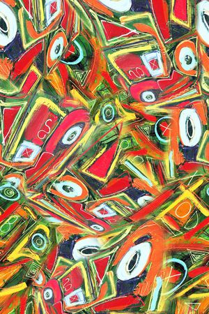 抽象印花华亿平台图片