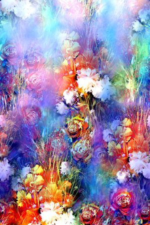 花卉印花华亿平台图片