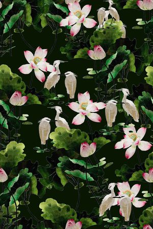 中国风印花华亿平台图片