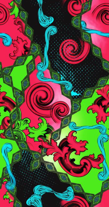 653009-欧美时尚拼块卷草华亿平台-4