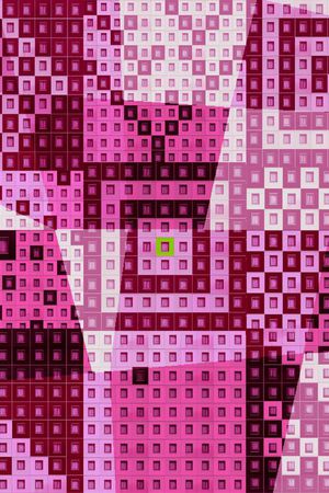 不规则几何印花华亿平台图片