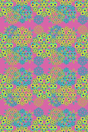 圆圈组合印花华亿平台图片