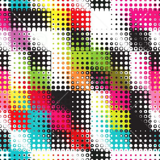 圆点印花华亿平台图片