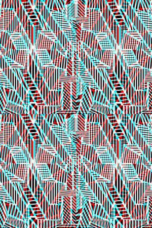 不规则几何印花华亿平台图片