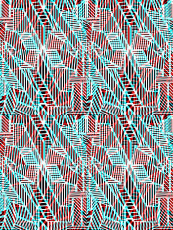 不规则几何印花华亿平台图片