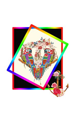 牡丹印花华亿平台图片