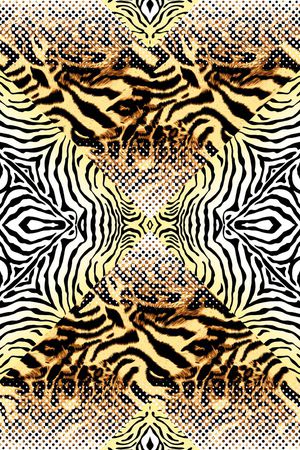 动物纹理印花华亿平台图片