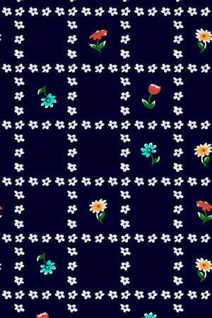 几何花卉印花华亿平台图片