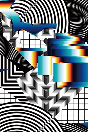 几何印花华亿平台图片