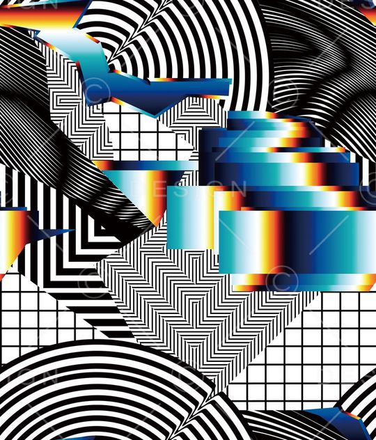 几何印花华亿平台图片