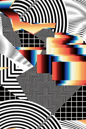 几何印花华亿平台图片