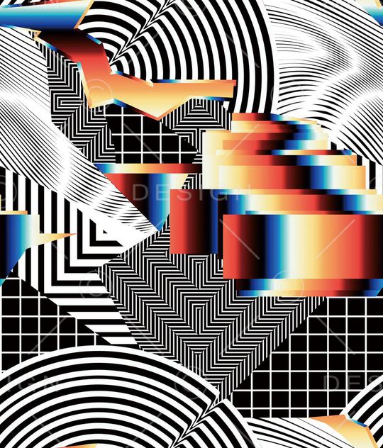 几何印花华亿平台图片