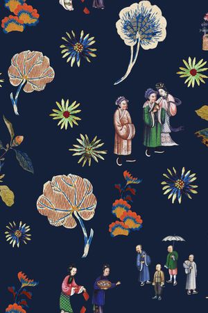 人物印花华亿平台图片