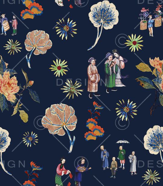 人物印花华亿平台图片